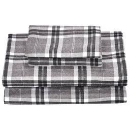 Ashley Cooper(tm) Comfy Plaid Flannel Sheets - Grey
