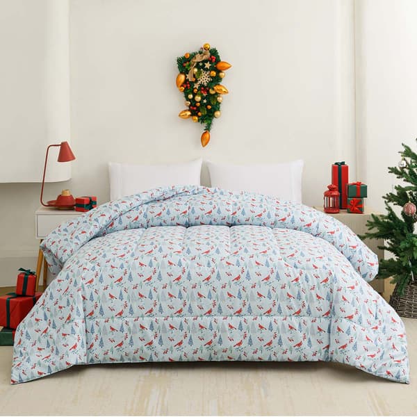 Ashley Cooper&#40;tm&#41; Caroling Cardinal Down Alternative Comforter - image 