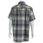 Mens Big & Tall Architect® Weekend Button Down Shirt-Green Millue - image 3
