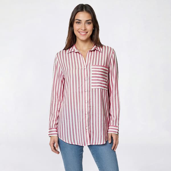 Womens beachlunchlounge Eden Stripe Button Down - image 