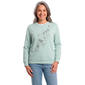 Womens Hasting & Smith Shimmering Vines Fleece Sweatshirt - image 1