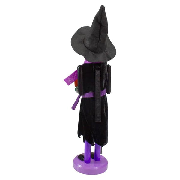 Northlight Seasonal 14in. Green Witch Wooden Halloween Nutcracker