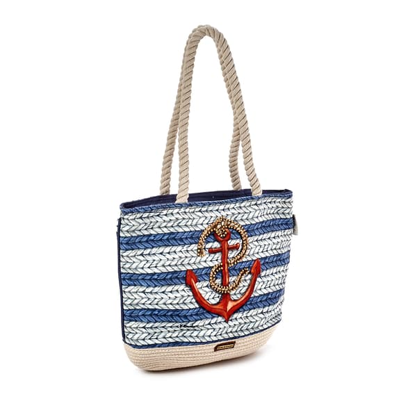 Sun ''N'' Sand Nautical Basket Weave Medium Tote