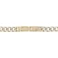Mens Lynx Stainless Steel Double Lock Gold Curb Chain Necklace - image 2