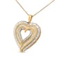 Haus of Brilliance Sterling Silver Diamond Composite Pendant - image 2