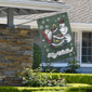 Northlight 40in. Merry Christmas Santa & Snowman House Flag - image 1