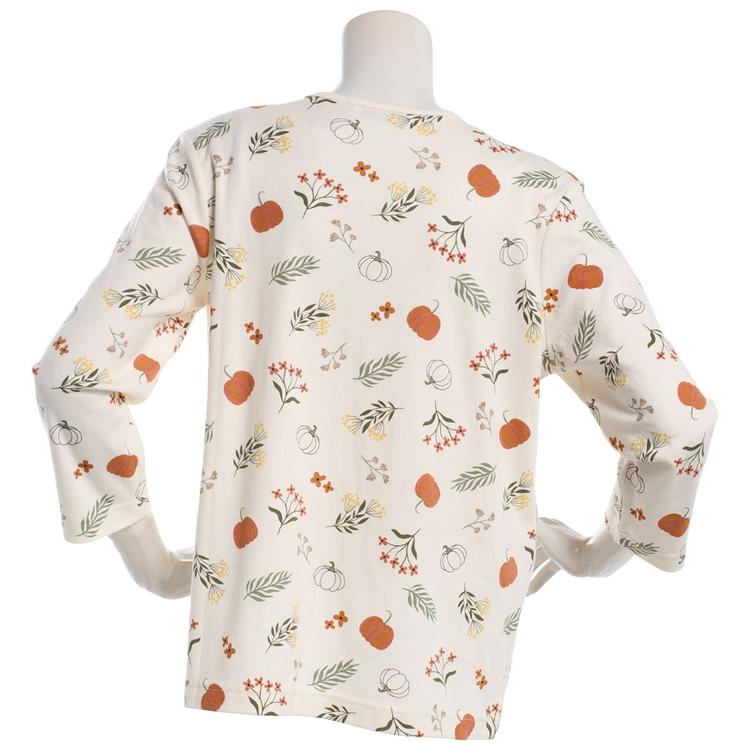 Plus Size Bonnie Evans Floral Pumpkin Tee