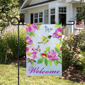Northlight Welcome Hummingbird Floral Outdoor Garden Flag - image 1