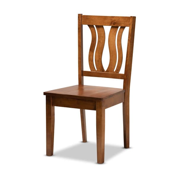 Baxton Studio Mare Walnut Brown Finished Wood 5pc. Dining Set