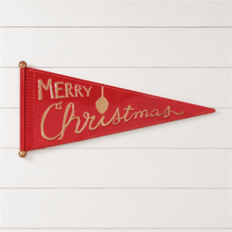 Melrose 25in. Merry Christmas Metal Pennant Wall Sign