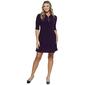 Petite MSK Long Sleeve Half Zip Swing Sheath Dress - image 1
