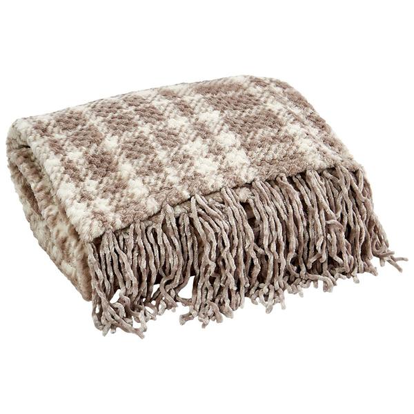 Mountain Ridge(R) Nester Plaid Jacquard Fringe Throw