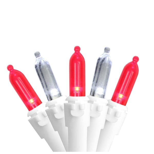 Northlight Seasonal 17.5ft. Red/White Mini Christmas Lights