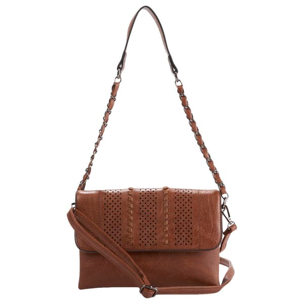 Sam & Hadley Perforated Flap Crossbody - Boscov's