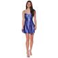 Juniors Emerald Sundae Glitter Bow Tier A-Line Dress - image 1