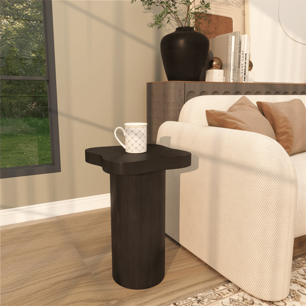 9th & Pike® Modern Black Wood Accent Table