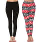 Womens White Mark 2pk. Leggings - image 1