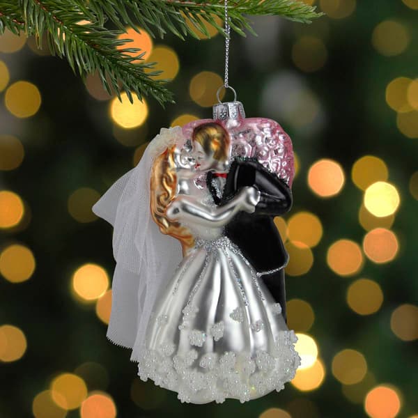 Northlight Seasonal 5.25in. Bride and Groom Christmas Ornament