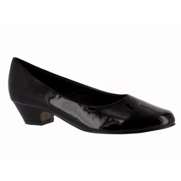 Womens Easy Street Halo Comfort Heels - Black Patent - image 