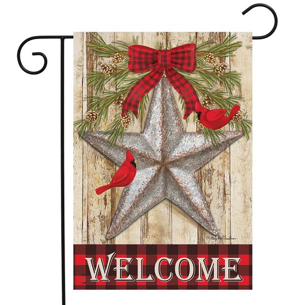 Briarwood Lane Barnstar Winter Garden Flag - image 