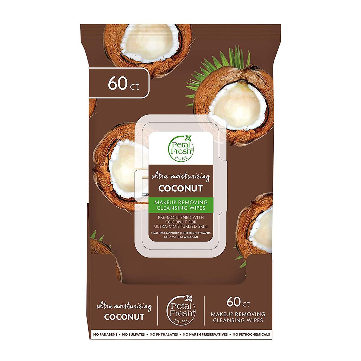 Petal Fresh Coconut Ultra-Moisturizing Coconut Makeup Wipes