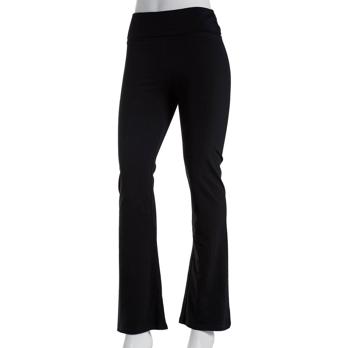 Juniors Urban Rebel Relaxed Fold Over Waist Flare Leggings
