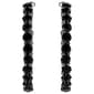 Jessica Simpson Black Plated Crystal Hoop Earrings - image 2