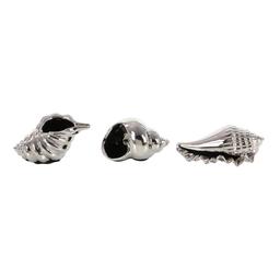 9th & Pike® Metallic Coastal Seashell Sculpture - Set of 3