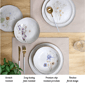 Sango Gansevoort Wildflower 12pc. Luxury Porcelain Dinnerware Set - image 2
