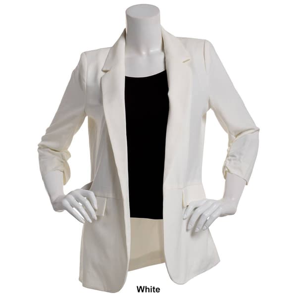 Juniors Leighton Millennium Ruched Sleeve Blazer