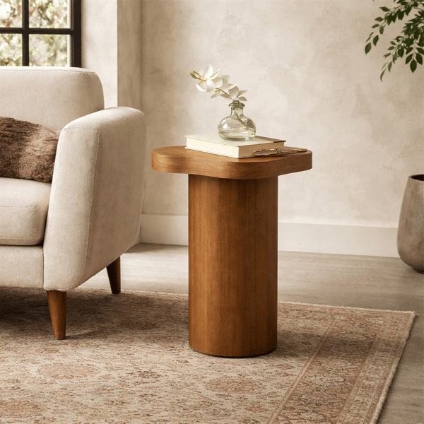 9th & Pike® Modern Brown Wood Accent Table