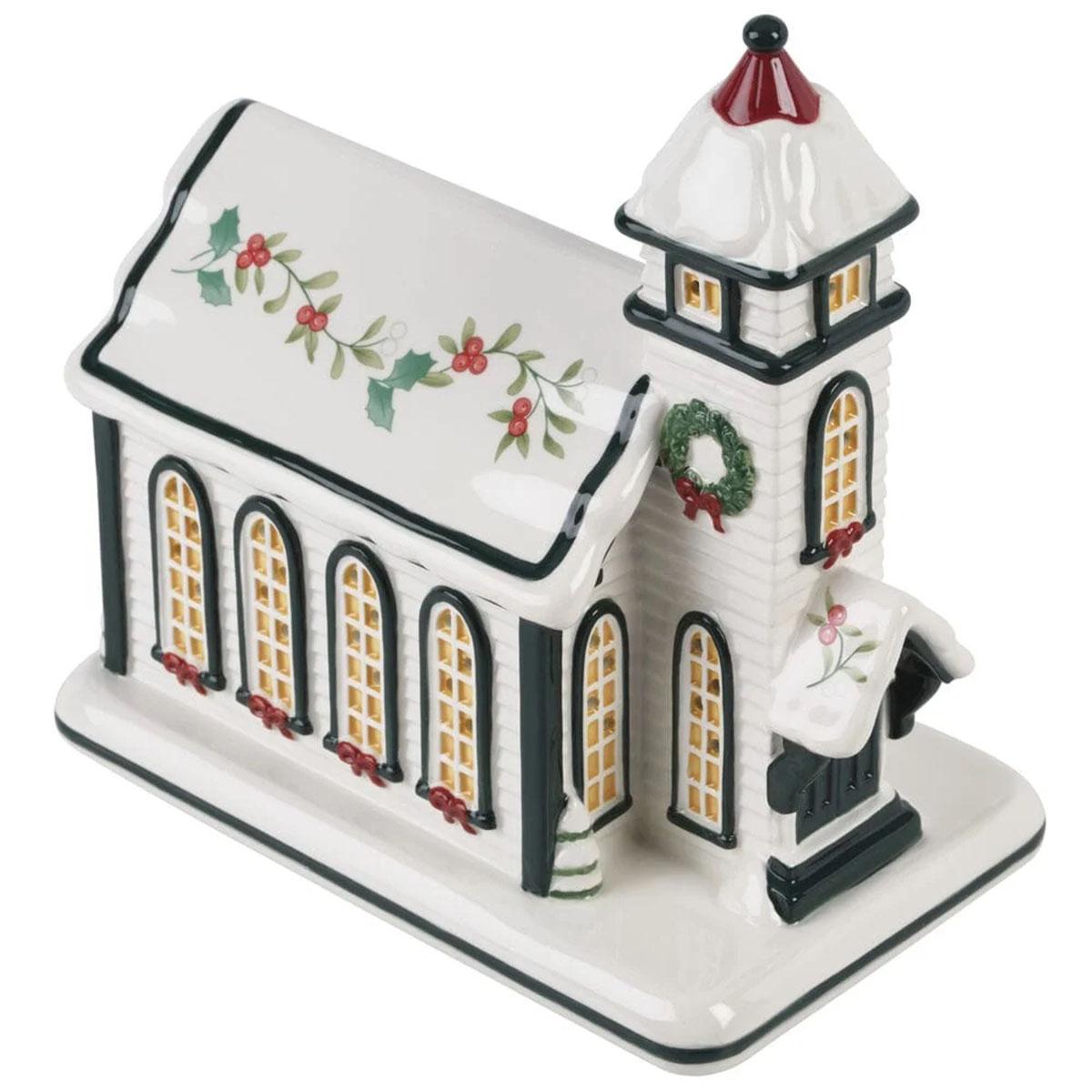Pfaltzgraff® Winterberry Village Church with LED Light