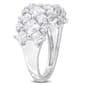 Sterling Silver 3 5/8ctw. White Moissanite Cluster Ring - image 3