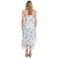 Juniors No Comment Asymmetrical Floral Mesh Midi-Slip Dress - image 5