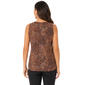 Womens Kasper Sleeveless V-Neck Ruffle Front Dot Blouse - image 3