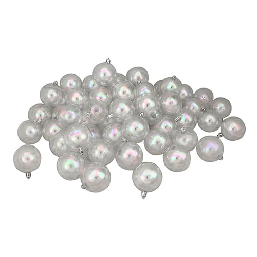 Northlight Seasonal 60pc. Clear Iridescent Shatterproof...