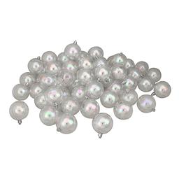 Northlight Seasonal 60pc. Clear Iridescent Shatterproof Ornaments