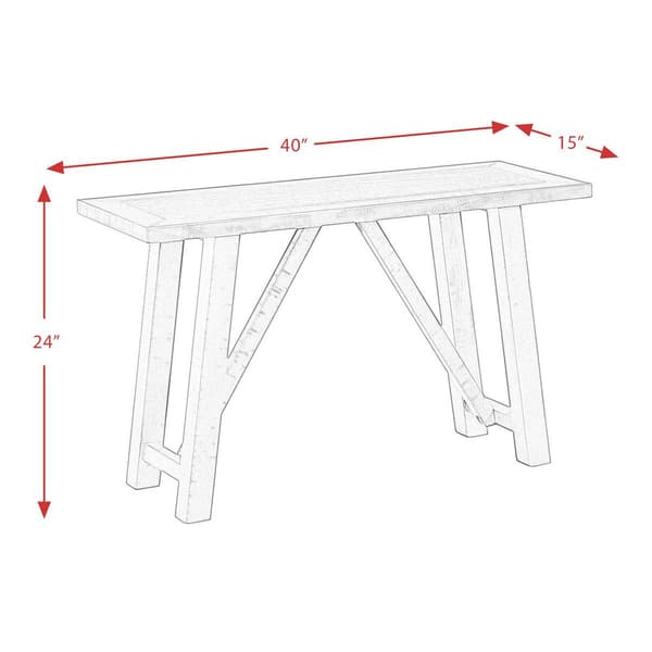 Elements Cash Counter Height Dining Bench