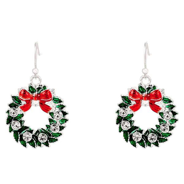 Snowflake/Wreath/Reindeer Holiday Trio Earring Set