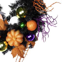 Northlight Seasonal Witches Hat Jack-O-Lantern Halloween Wreath