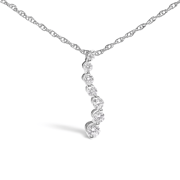 Haus of Brilliance Lab Grown Diamond Journey Pendant Necklace