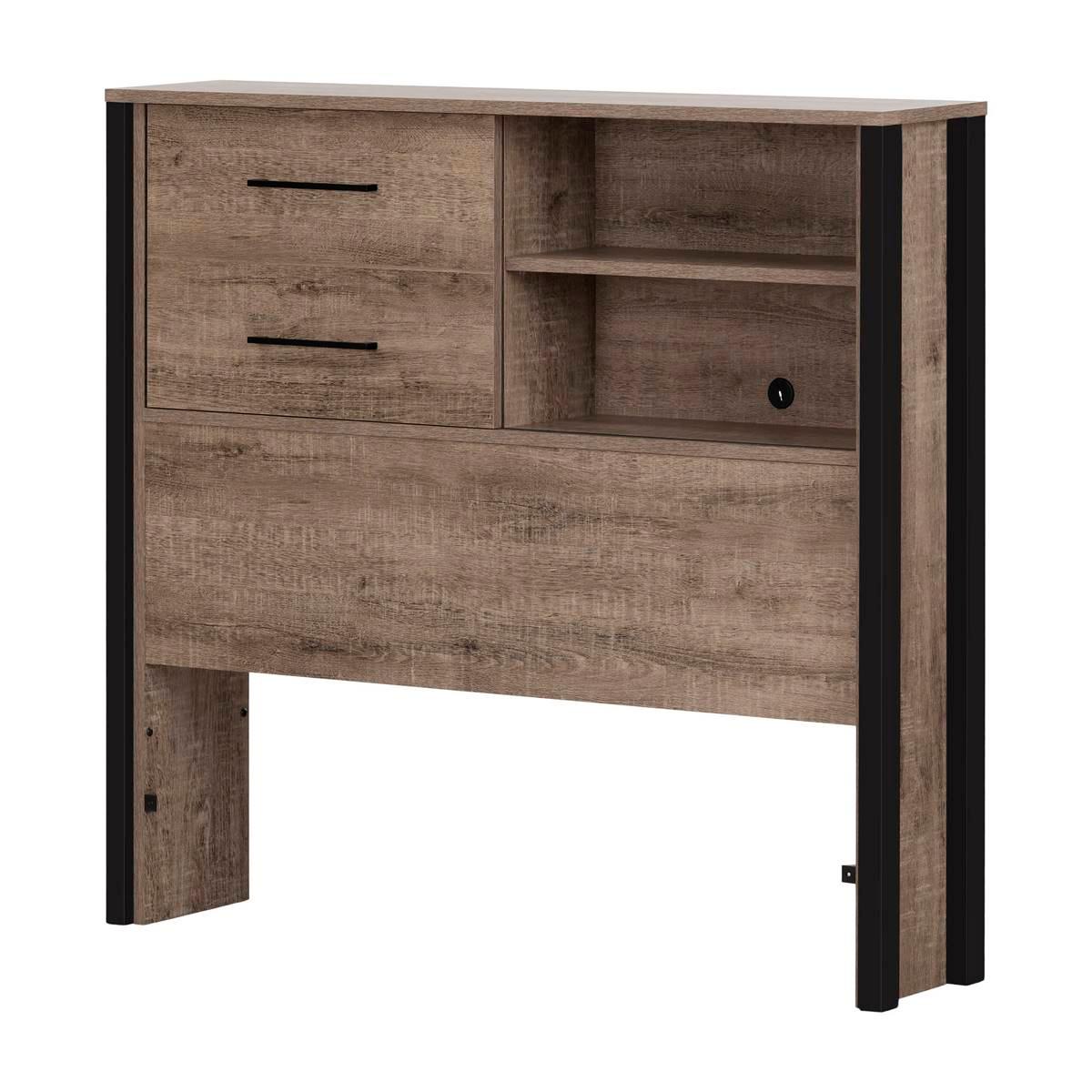 South Shore Munich Twin Weathered Bookcase Headboard
