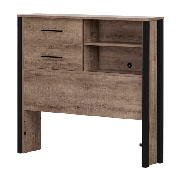 South Shore Munich Twin Weathered Bookcase Headboard - image 