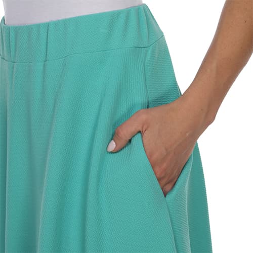 Womens White Mark Saya Flare Skirt