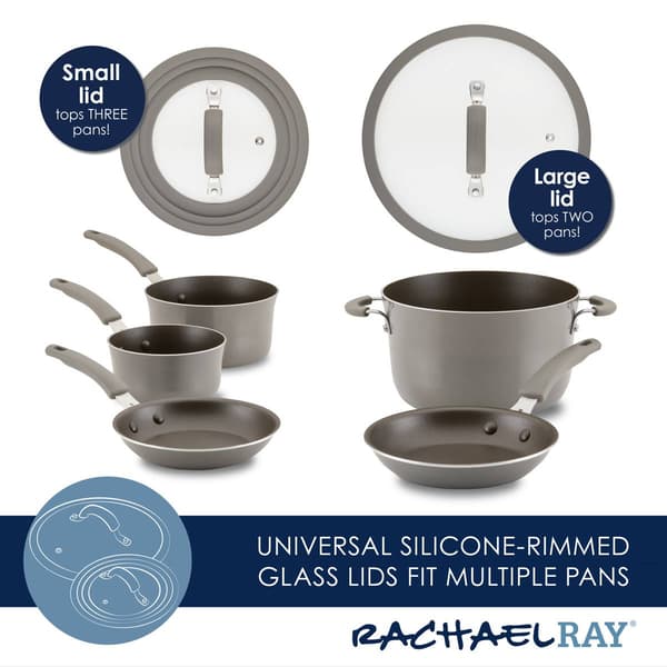 Rachael Ray Cook + Create 11pc. Aluminum Nonstick Cookware Set