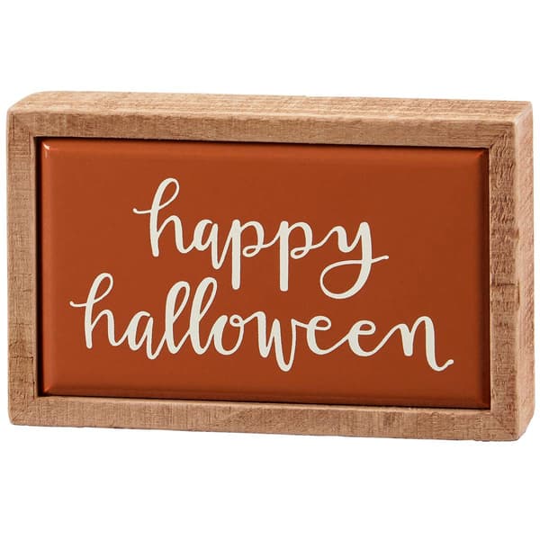Primitives By Kathy Happy Halloween Mini Box Sign