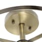 Lalia Home 13in. Industrial Glass/Metallic 3-Light Flushmount - image 3