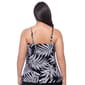 Womens American Beach Nightshade Hi Low Flounce Tankini Swim Top - image 3