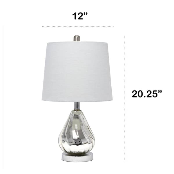 Lalia Home Classix Kissy Pear Table Lamp w/Fabric Shade