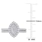 Diamond Classics™ 14kt. White Gold 1/2ctw. Diamond Halo Set - image 5